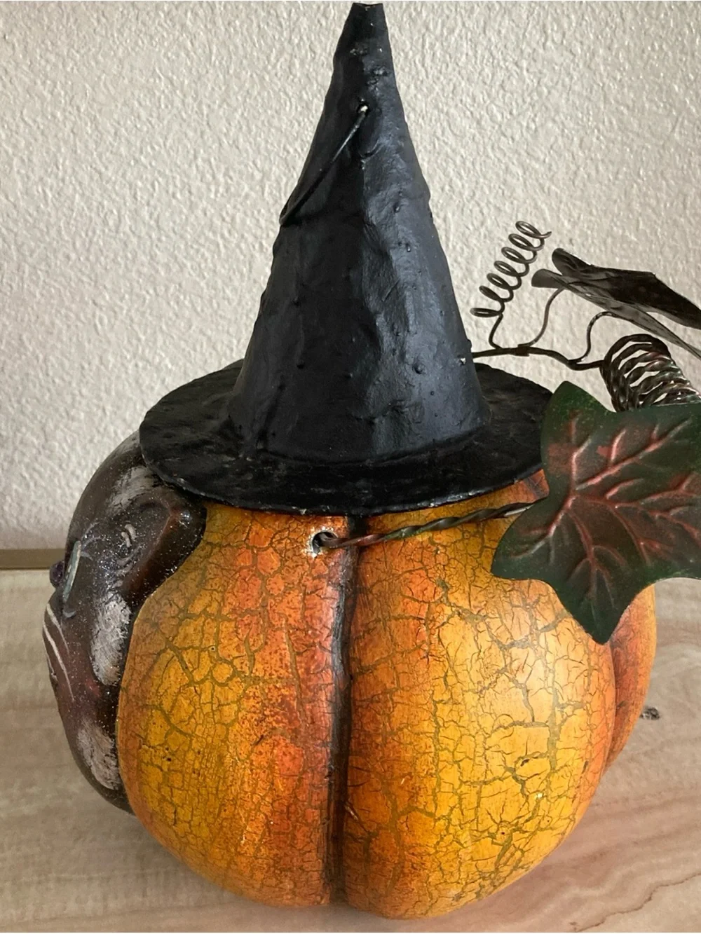 Martha Stewart Halloween Cat Pumpkin  Witch lantern insert Vtg